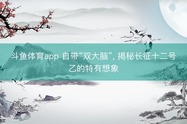 斗鱼体育app 自带“双大脑”, 揭秘长征十二号乙的特有想象